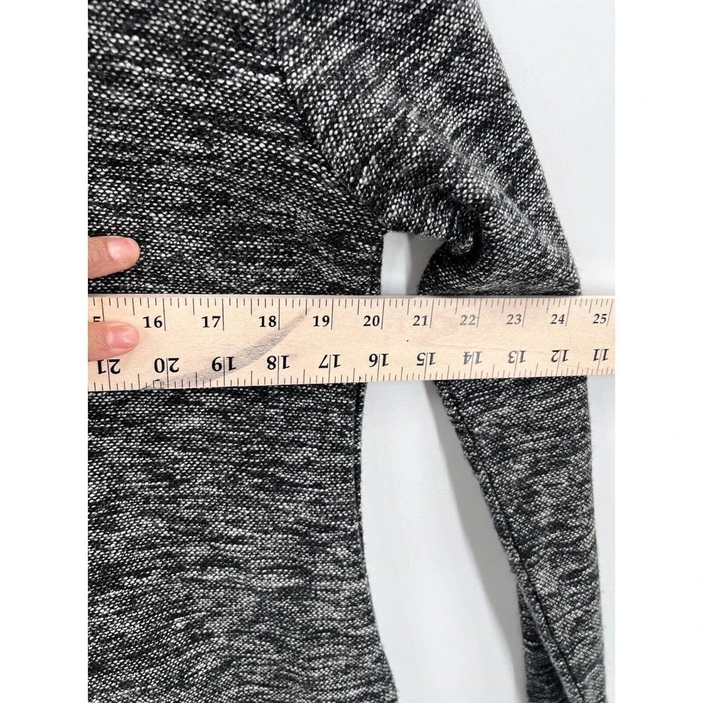 Tribal Jeans Long Coat Cardigan One Button Front Pockets Gray Women's S Small